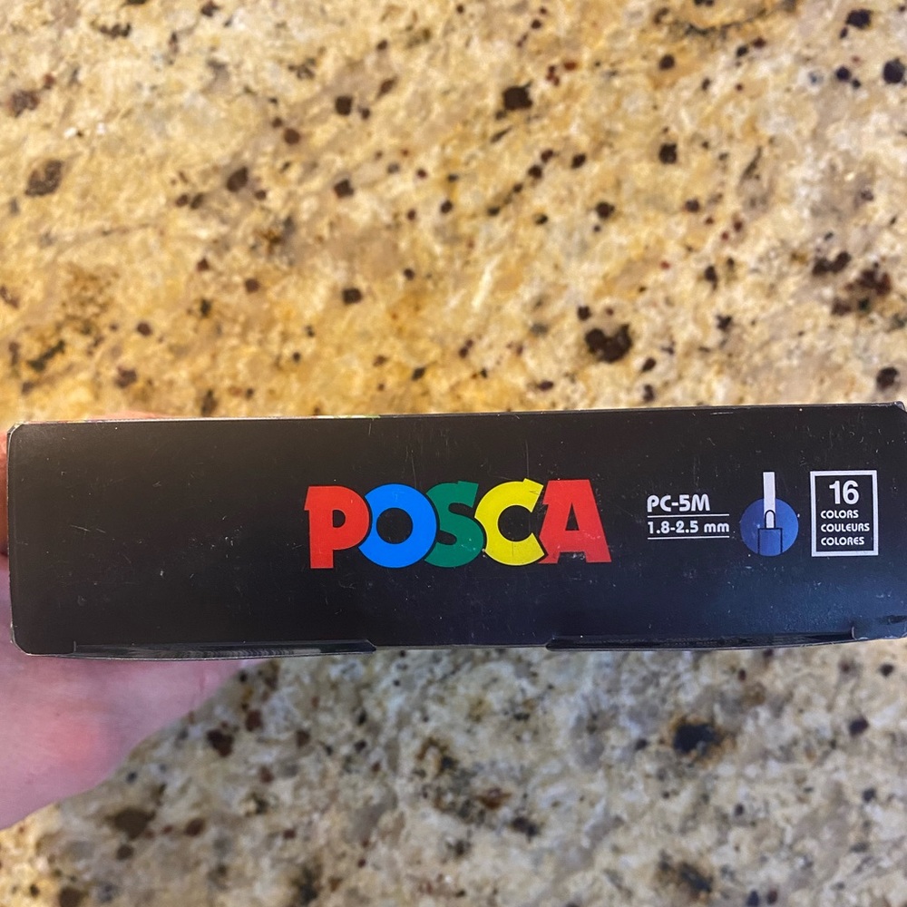 NEW Posca Acrylic Paint Marker Set Water-based 16 Color PC-5M Medium Point - Picture 5 of 5